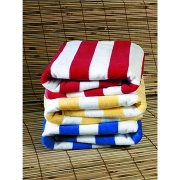 Turkish Signature Midweight Cabana Stripe Beach Towel - Double Sheared