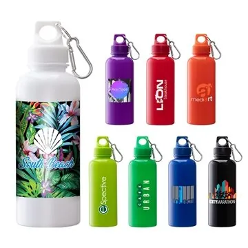 Image of 72 Custom Brio 20 oz PS Water Bottle w/ Carabiner - BPA Free