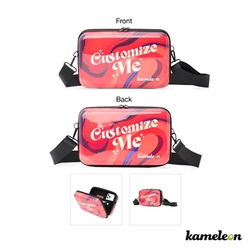10 Custom Kameleon Customizable Wide Crossbody Case - RPET & ABS