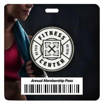 Image of 150 Promotional Digital Square Event ID Badge 3.5x3.5 - USA Made