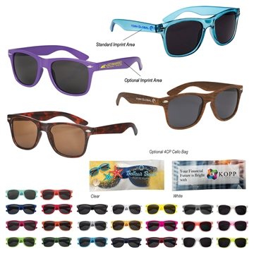 Image of 100 Customized Malibu Sunglasses - UV400 Protection