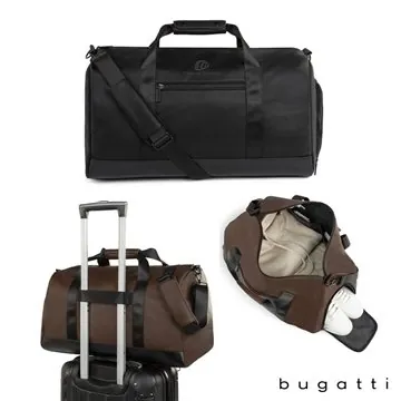 Image of 6 Customized Bugatti Central Duffel Bag - Vegan Leather & ...