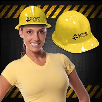 Image of 288 Promotional Yellow Plastic Construction Hat