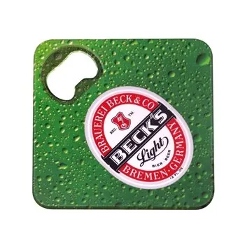 Image of 150 Promotional Bottle Opener Tek-Coaster - Non-Skid