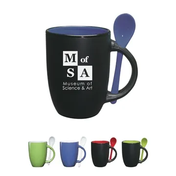 Image of 72 Promotional 12 oz Spooner Mug - Removable Spoon