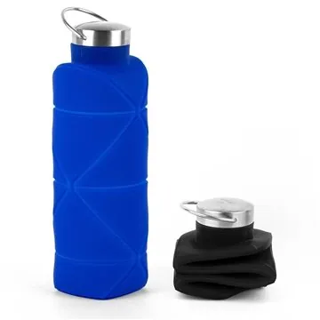Image of 100 Promotional Origami 25 oz Silicon Water Bottle - Collapsible & ...