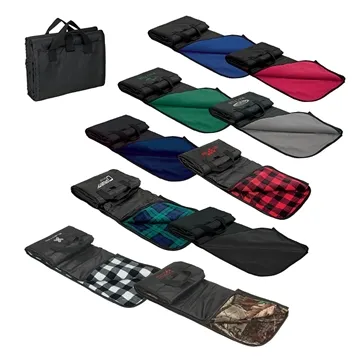 Image of 6 Customized Fairview Picnic Blanket - Fleece & Pockets
