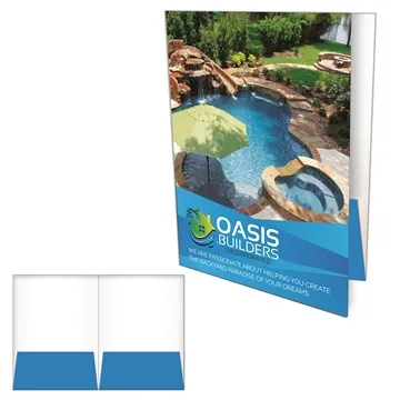 Image of 100 Customized 2 Pocket Folder - High Gloss & Expandable