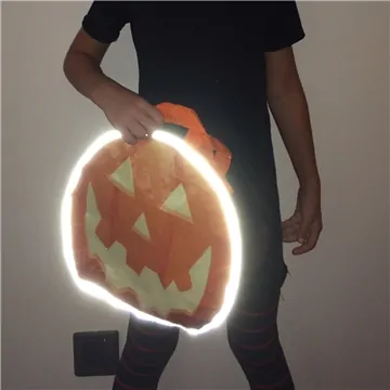 Image of 150 Promotional Reflective Shopper Reflective Halloween Pumpkin ...