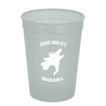 Cups-On-The-Go 12 oz Translucent Stadium Cup - Dishwasher Safe