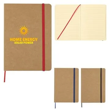 Image of 100 Customized Eco-Inspired Strap Notebook - 80 Pages