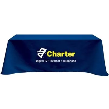 Image of 1 Promotional Flat 3-sided Table Cover - fits 8 foot standard ...