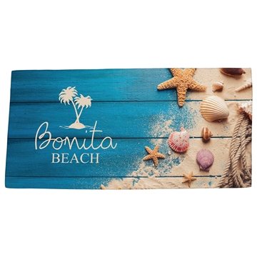 Boardwalk 30 x 60 Microfiber Beach Blanket/Towel- Full-Color - Lightweight & Super-absorbent