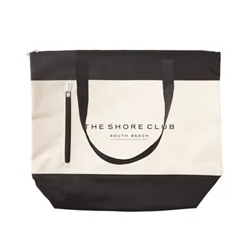 Image of 100 Custom Shoreline Nautical Tote - 600D Polyester