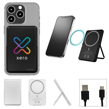 5000 mAh Stand & Deliver Power Bank - Fast Charging & Magnetic