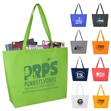 Image of 200 Customized 21"W x 15"H x 5" Gusset - "CAROLINA" Large Shopping ...