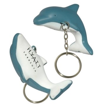 Image of 150 Customized Dolphin Key Chain - Stress Reliever - Polyurethane