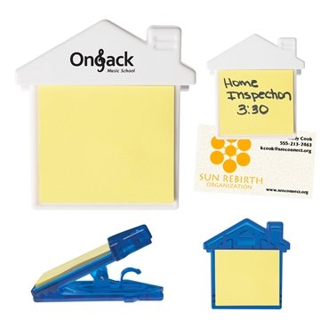 House Clip With Sticky Notes - Magnetic
