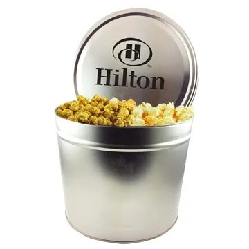 Image of 13 Customized Two Gallon Popcorn Tin - Trio Popcorn - 3 Flavors