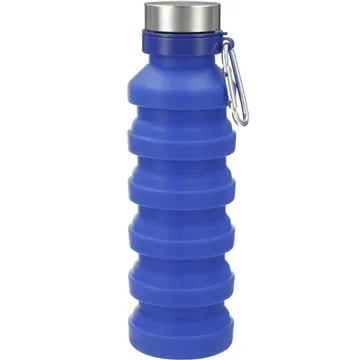 Image of 48 Custom Zigoo Silicone Collapsible Bottle 18oz - BPA-free & ...