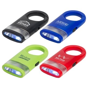 Image of 150 Customized Dual Shine LED Light Carabiner - Flashlight & ...