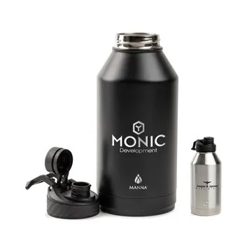 Image of 6 Customized Manna Convoy 64 oz Double Wall Steel Bottle - Vacuum ...