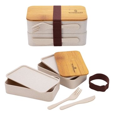 Savory Lunch Box Set - Wheat Straw & Bamboo