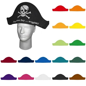 100 Promotional Pirate Hat - 7x3.75 inch Imprint