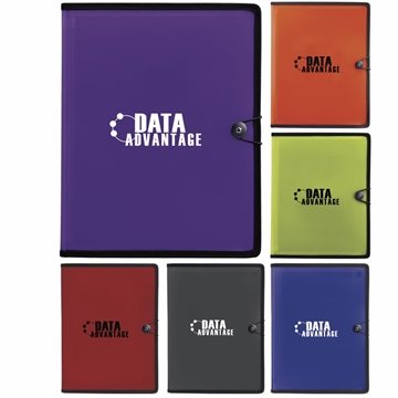 Image of 48 Customized PolyPro FileFolio - Accordion File & Writing Pad