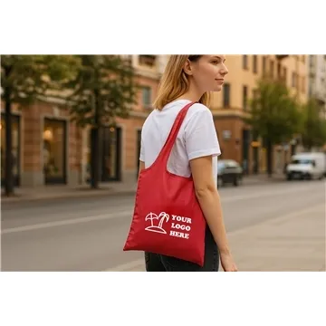 Image of 50 Customized Santorini - Foldaway Shopping Tote Bag - 210D ...