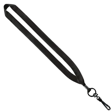 3/4 Polyester Lanyard with Metal Crimp & Swivel Snap Hook