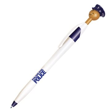 Image of 250 Promotional Officer Smilez Pen - Medium Tone - Police Design