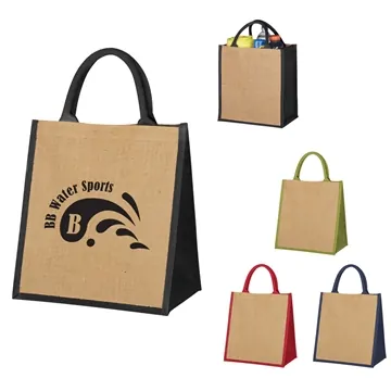 Image of 25 Customized Escape Jute Tote Bag - Natural Fiber & Azo-Free