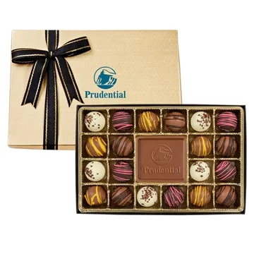 Image of 25 Promotional Truffle Gift Box with 20 Chocolate Truffles - ...