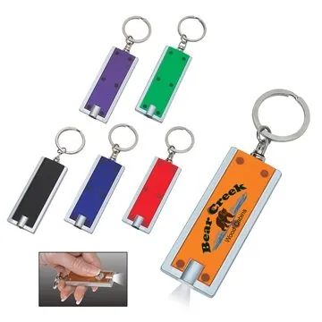 Image of 250 Promotional Rectangular LED Key Chain - Extra Bright