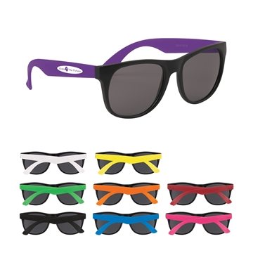 Youth Rubberized Sunglasses - UV Protection & Polypropylene