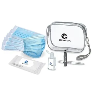 Image of 100 Customized Back to Work III 9pc PPE Essentials Set - Sanitizer ...