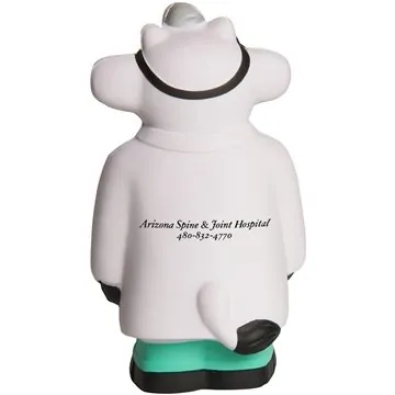 Image of 150 Custom Doctor Cow Stress Reliever - Squeeze Toy
