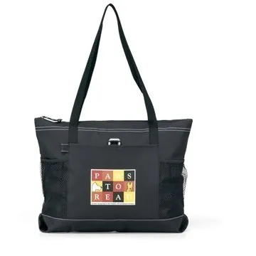 Image of 50 Customized Select Zippered Tote - Mesh Pockets & Pen Loop