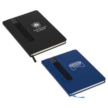 Image of 100 Customized Soft-Cover Journal w/ Elastic Pen Holder - Padded ...