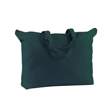 Image of 48 Promotional BAGedge Canvas Zippered Book Tote - 100% Cotton