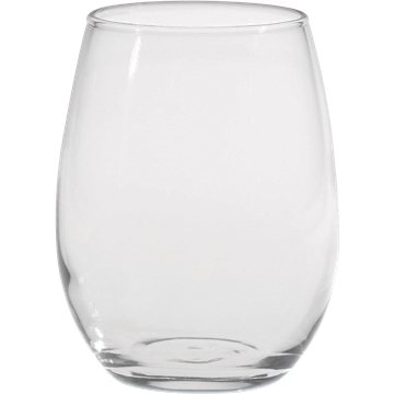 9 oz Stemless White Wine - Etched