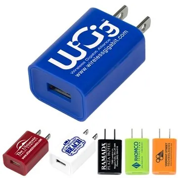 Image of 100 Custom "HAMBURG" UL Listed USB Wall Charger & AC Adaptor - ...