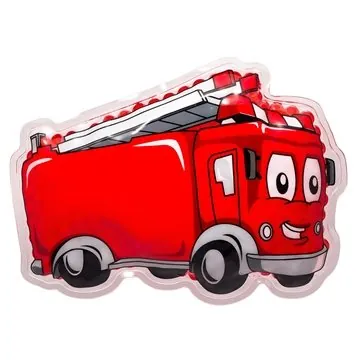 Image of 100 Custom Fire Truck Hot Cold Pack - FDA Certified & Reusable