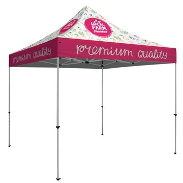 10' Deluxe Tent Kit (Full-Bleed Dye Sublimation) - Weather Resistant & Portable