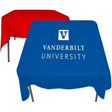Image of 1 Promotional Square Table Cover - Poly Cotton Blend