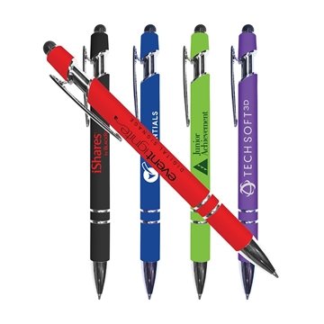 Image of 250 Customized Halcyon York Pen Stylus - Soft Touch & Chrome ...