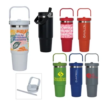 48 Customized Nexo 30 oz. Recycled Double Wall Steel Travel ...