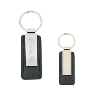 Image of 250 Promotional Leatherette Key Tag - Split Ring