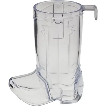 2 oz Plastic Cowboy Boot Hook Shot Glass - BPA Free & USA Made